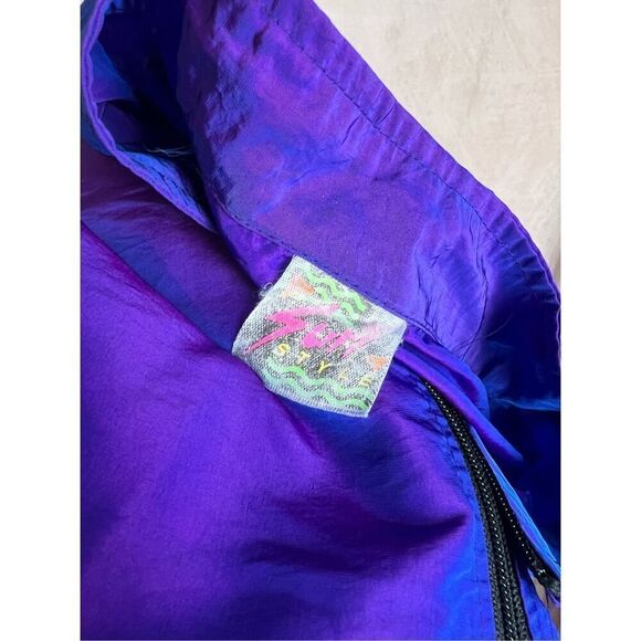 Vintage Plus Size Dolphin Celestial Windbreaker XL 90s 80s - Picture 7 of 8